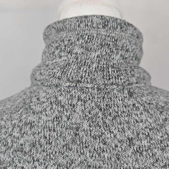 Patagonia Womens Better Sweater M 1/4 Zip Fleece Pullover Sweater Gray Cozy Warm - Picture 10 of 16